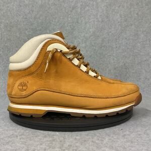 Timberland Boots Euro Dub Mens Size 9 M Work Hiking Casual Leather Wheat